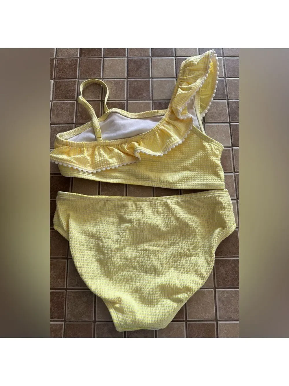 Cat & Jack Yellow Ruffle Bikini Swimwear